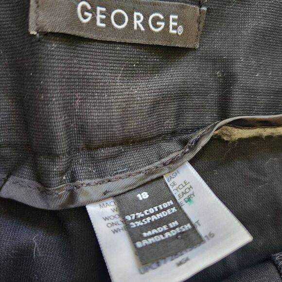 George women's black shorts size 18 stanton 42-in waist - Picture 3 of 5